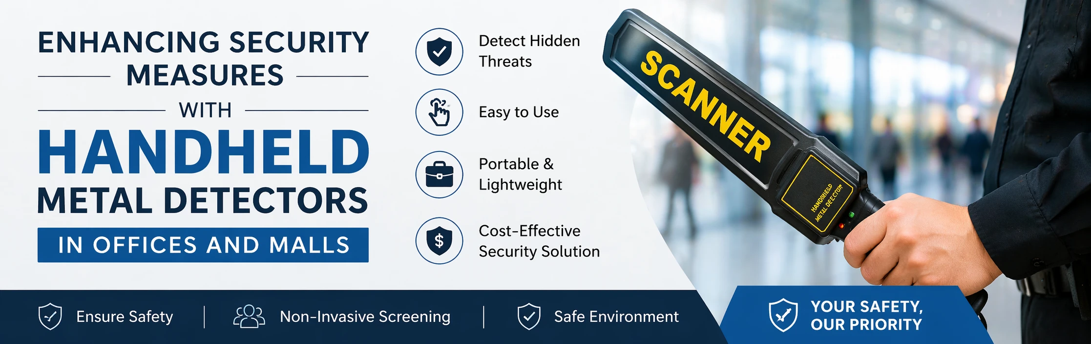 Enhancing Security Measures with Handheld Metal Detectors