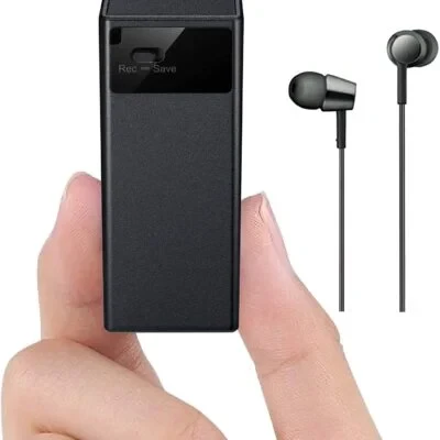 Spy Voice Recorder, Mini Voice Recorder with Sensitive Noise Recording Mode, Voice Activated Audio Recording, 7 Days Battery Backup, Surrounding Noise Cancellation Gives Crystal Clear Audio