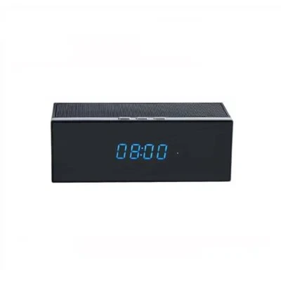 1080P FHD WiFi Spy Camera Bluetooth Speaker Hidden Camera, Digital Clock Night Vision Spy Camera, Spy Camera Audio Video Recording, 18 to 20 Days Loop Recording